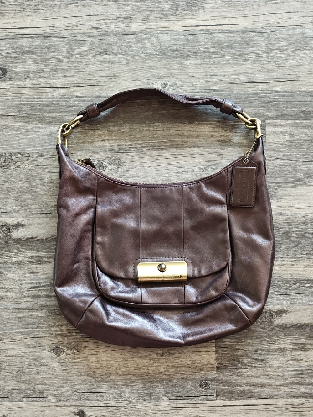Vintage Coach Leather Shoulder Bag